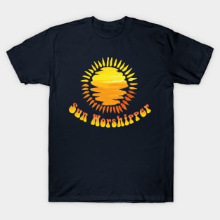 Sun Worshipper  water colors summer design for Sun Worshipper T-Shirt